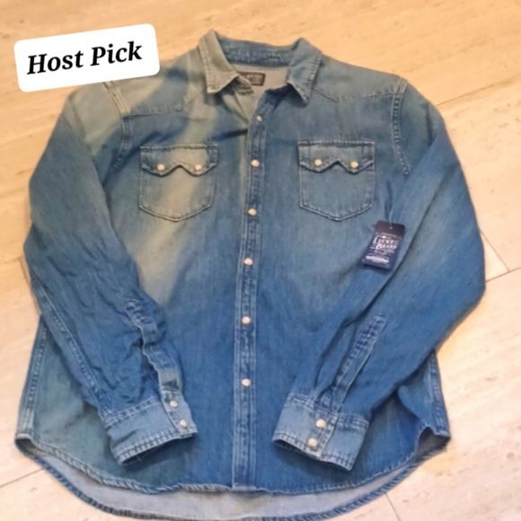 Lucky Brand Other - NWT Lucky Brand Sawtooth Denim Western Shirt